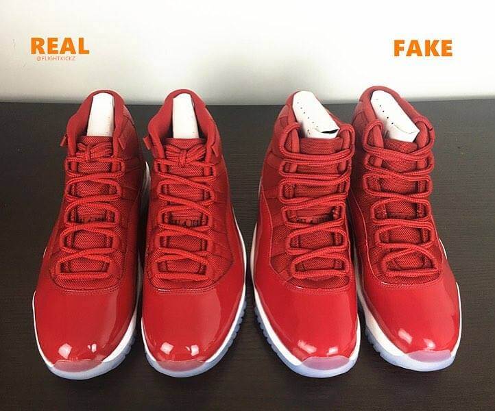 Jordan 11 Red & Midnight Navy: Which Is Real Or Fake | A Tale Of Confusion – ARCH-USA